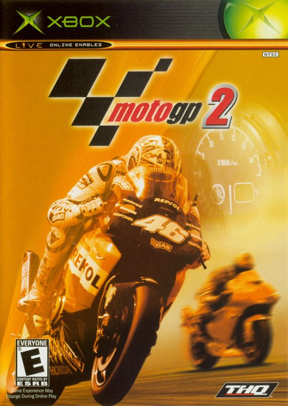 MotoGP 2 box art for Xbox